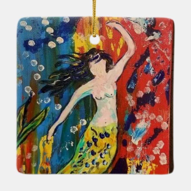 Sjöjungfru för ornament (Baksida)