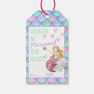 Sjöjungfru för Personlig av Classroom Valentine Presentetikett