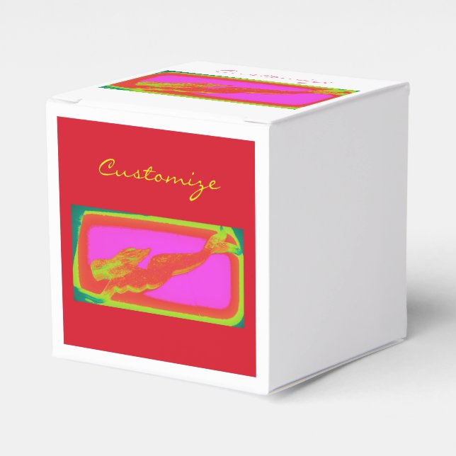 sjöjungfru för rödsimning presentaskar (Framsidan Sidan)