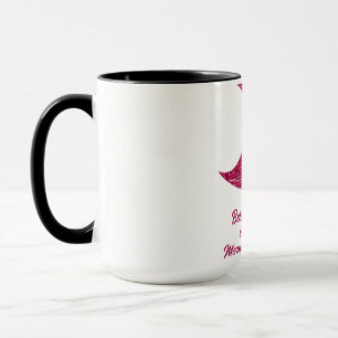 sjöjungfru för rosa glitter mugg