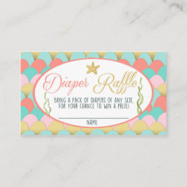 Sjöjungfru för ryggskölkort för babyskor,  Rosa Tilläggskort