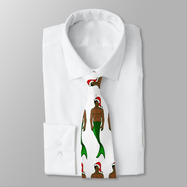 sjöjungfru för svartsvart merman christmas slips (Bunden)