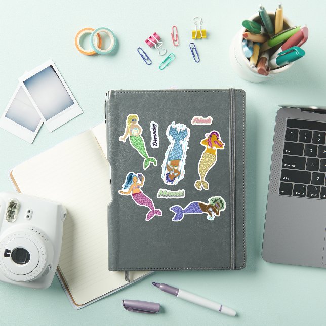 Sjöjungfru Friends Sticker Lakan - kroppsstatus Klistermärken (iPad skal)