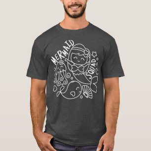 Sjöjungfru fyrkant 45 t shirt