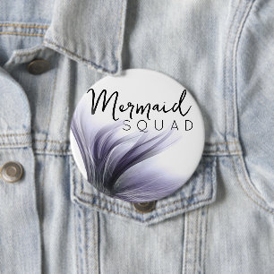 Sjöjungfru fyrkant Lavender Lila Chic Bacheloret Knapp