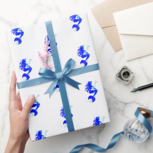 Sjöjungfru Gift-figursättning Presentpapper
