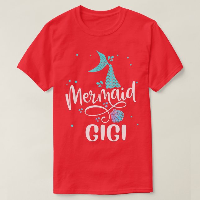 Sjöjungfru Gigi Funny Women Family Matching Party  T Shirt (Design framsida)