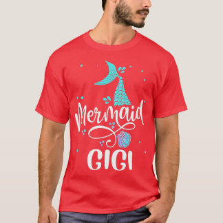 Sjöjungfru Gigi Funny Women Family Matching Party  T Shirt