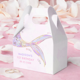 Sjöjungfru Girl 1st Birthday Party Presentaskar
