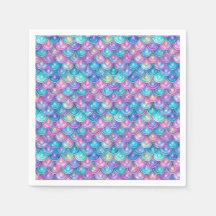 Sjöjungfru Girl Birthday Lila Rosa