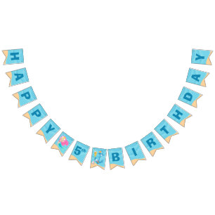 Sjöjungfru Girl Cute Anpassningsbar Kids Bassäng Vimplar