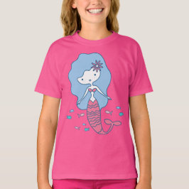 Sjöjungfru Girl Rosa T shirt