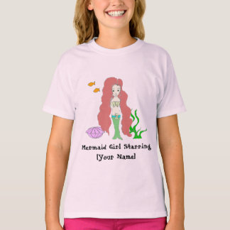 Sjöjungfru Girl Starring [Ditt namn] Tshirts