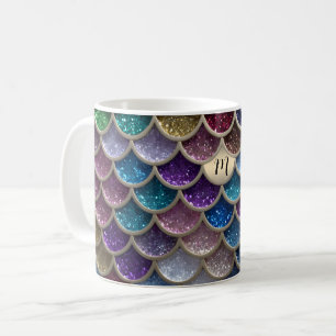 Sjöjungfru Glam Glitter Scales Kaffemugg