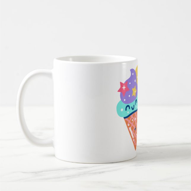 Sjöjungfru glass kaffemugg (Vänster)