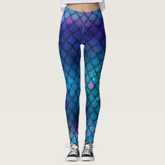 Sjöjungfru glitter leggings