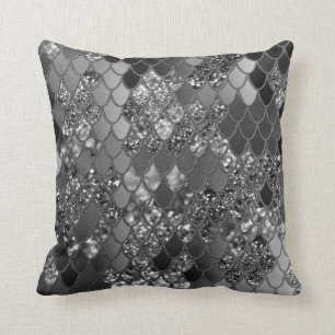 Sjöjungfru Glitter Scale #7 (Faux Glitter) #shiny Kudde