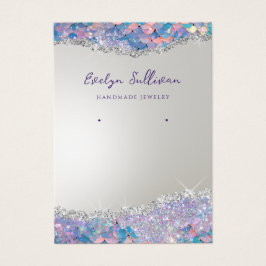 Sjöjungfru glitter-visning för smycken visitkort