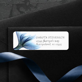 Sjöjungfru Glitz Desk | Princess Blue Svan Adress Returadress Etikett