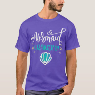 Sjöjungfru Grandma Funny Grandmor Family Matching T Shirt