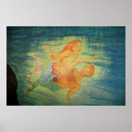 Sjöjungfru Grotto kärlek Poster