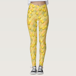 Sjöjungfru Guld  Leggings