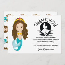 Sjöjungfru Gult Tack födelsedag