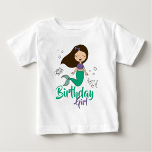 Sjöjungfru Havsmonster Party Svart Sjöjungfru Teck T Shirt