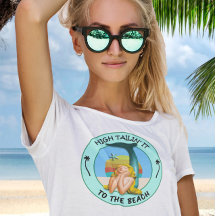 SJÖJUNGFRU HIGH SVAN "NAMN ERA BEACH" T-Shirt
