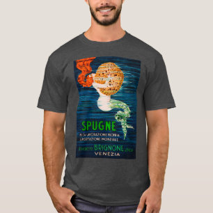 Sjöjungfru Holding a Sponge Italy Advertisement Vi T Shirt