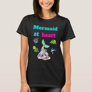 Sjöjungfru i hjärtat t shirt