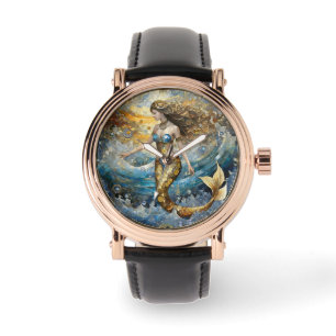 Sjöjungfru i Vinkara oceanen Armbandsur