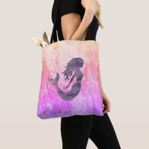 Sjöjungfru Impressionist Ombré Painting Tygkasse