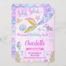 Sjöjungfru-inbjudan Inbjudningar