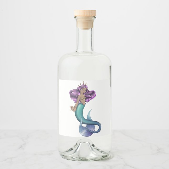 Sjöjungfru Iole Spritflaskor Etikett (Framsida)