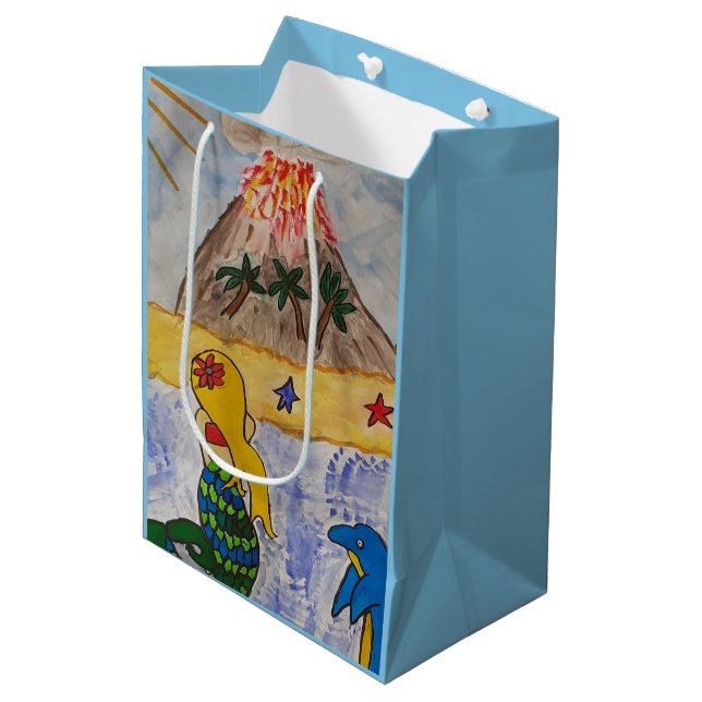 Sjöjungfru Island Gift Bag (Framsidan Vinklad)