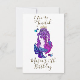 Sjöjungfru Island Paradise Inbjudningar