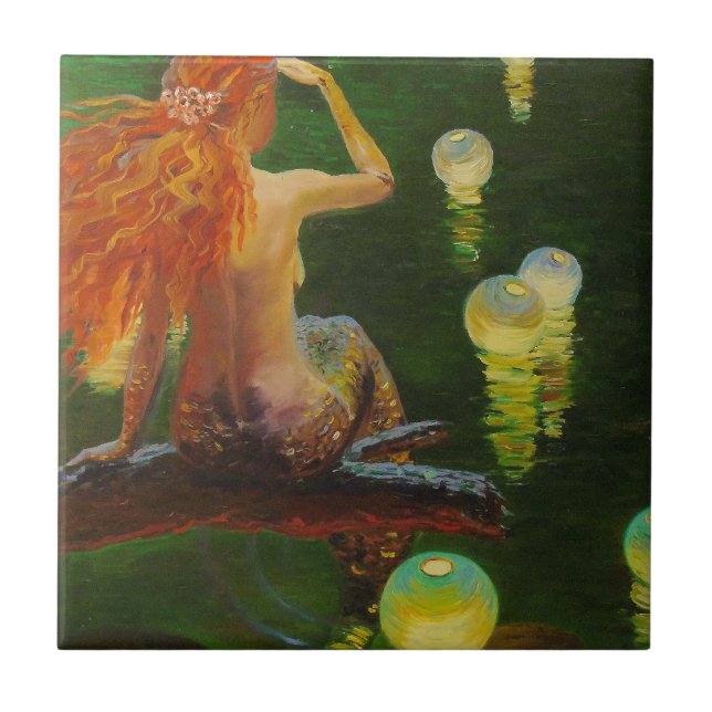 Sjöjungfru Kakelplatta (Framsidan)