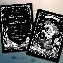 Sjöjungfru Kärlek | Inbjudan till Tarot Wedding