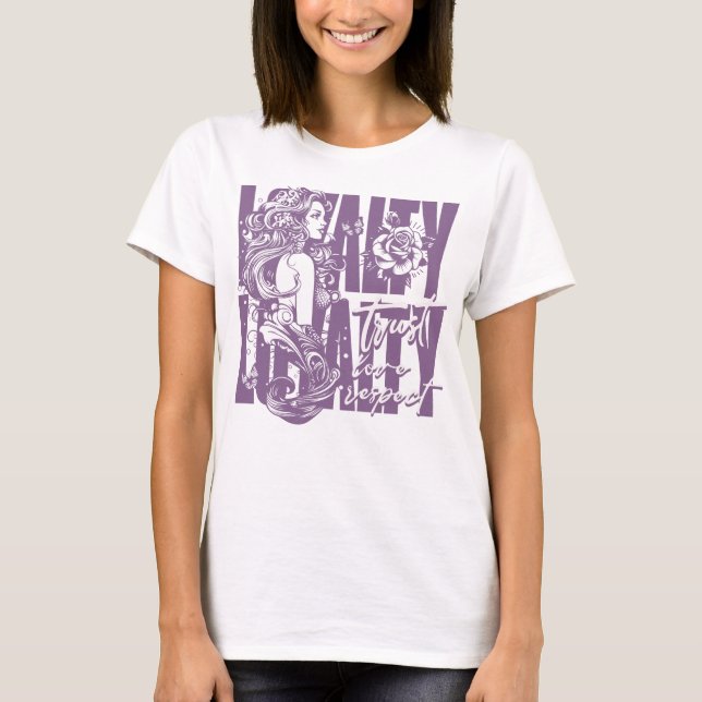 Sjöjungfru Kärlekscitat T Shirt (Framsida)