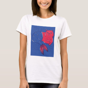 Sjöjungfru Katt T Shirt