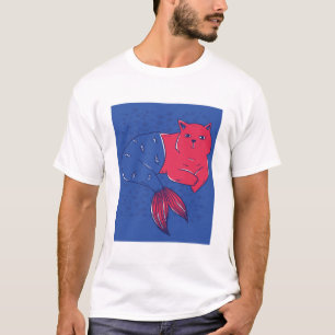 Sjöjungfru Katt T Shirt