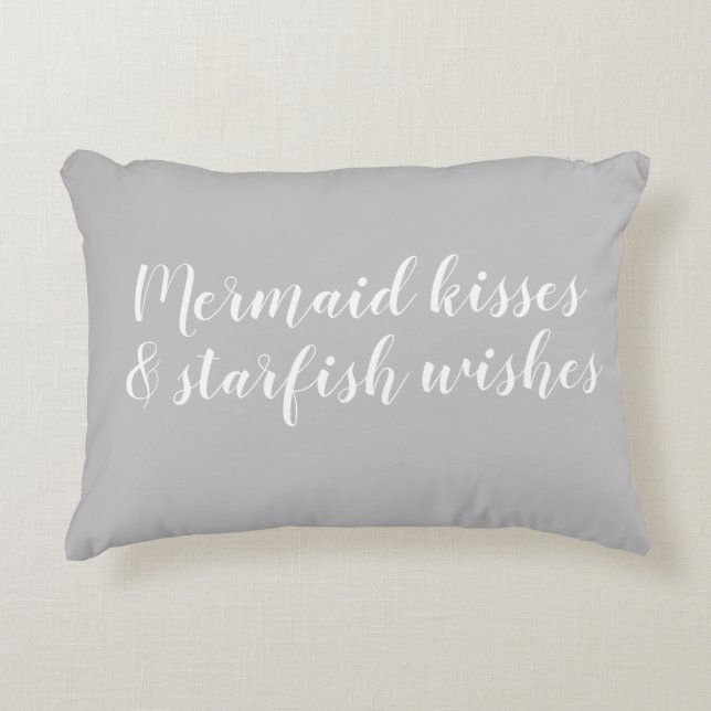 Sjöjungfru Kisses Starfish Önskemål accent Pillow Prydnadskudde (Framsidan)