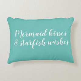 Sjöjungfru Kisses Starfish Önskemål accent Pillow Prydnadskudde