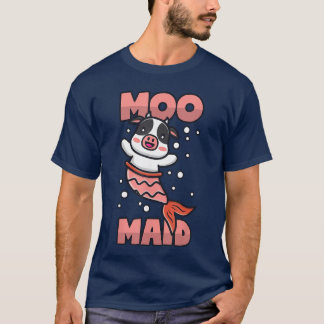 Sjöjungfru Ko familj T Shirt