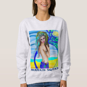 Sjöjungfru konst T-shirts