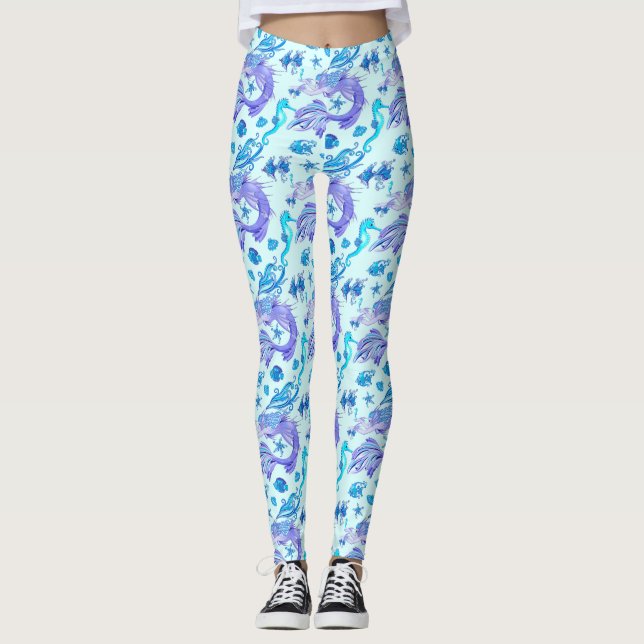 Sjöjungfru Lila Fairy Creator Leggings (Framsida)