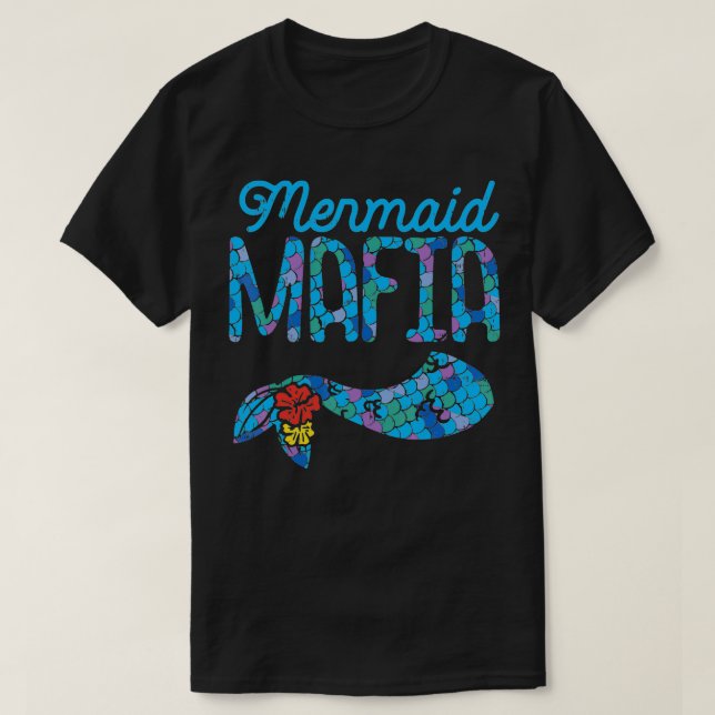 Sjöjungfru Mafia Cute Svan Security Family Matchin T Shirt (Design framsida)