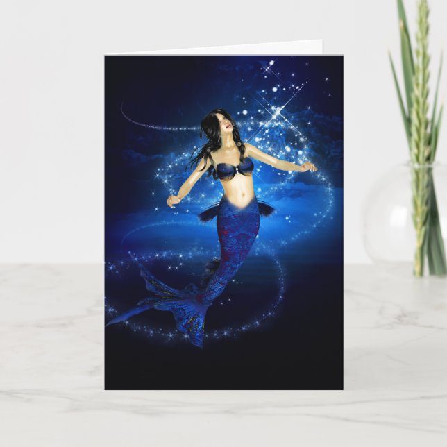 Sjöjungfru Magic Birthday Card Kort (Framsida)