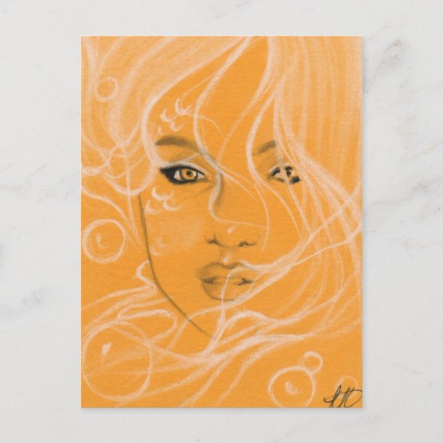 Sjöjungfru Magic Postcard Vykort (Framsida)